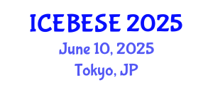 International Conference on Environmental, Biological, Ecological Sciences and Engineering (ICEBESE) June 10, 2025 - Tokyo, Japan