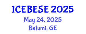 International Conference on Environmental, Biological, Ecological Sciences and Engineering (ICEBESE) May 24, 2025 - Batumi, Georgia