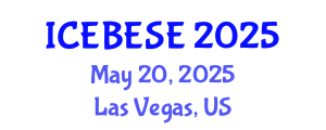 International Conference on Environmental, Biological, Ecological Sciences and Engineering (ICEBESE) May 20, 2025 - Las Vegas, United States