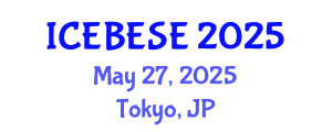 International Conference on Environmental, Biological, Ecological Sciences and Engineering (ICEBESE) May 27, 2025 - Tokyo, Japan