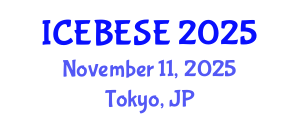 International Conference on Environmental, Biological, Ecological Sciences and Engineering (ICEBESE) November 11, 2025 - Tokyo, Japan
