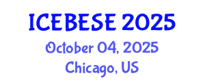 International Conference on Environmental, Biological, Ecological Sciences and Engineering (ICEBESE) October 04, 2025 - Chicago, United States