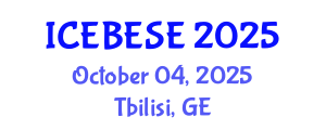 International Conference on Environmental, Biological, Ecological Sciences and Engineering (ICEBESE) October 04, 2025 - Tbilisi, Georgia