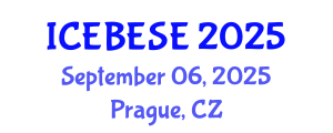 International Conference on Environmental, Biological, Ecological Sciences and Engineering (ICEBESE) September 06, 2025 - Prague, Czechia