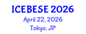 International Conference on Environmental, Biological, Ecological Sciences and Engineering (ICEBESE) April 22, 2026 - Tokyo, Japan