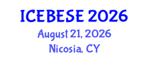 International Conference on Environmental, Biological, Ecological Sciences and Engineering (ICEBESE) August 21, 2026 - Nicosia, Cyprus