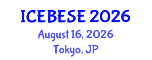 International Conference on Environmental, Biological, Ecological Sciences and Engineering (ICEBESE) August 16, 2026 - Tokyo, Japan