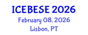 International Conference on Environmental, Biological, Ecological Sciences and Engineering (ICEBESE) February 08, 2026 - Lisbon, Portugal