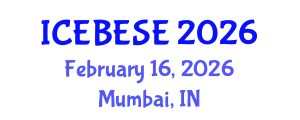 International Conference on Environmental, Biological, Ecological Sciences and Engineering (ICEBESE) February 16, 2026 - Mumbai, India International Conference on Environmental, Biological, Ecological Sciences and Engineering (ICEBESE) February 16, 2026 - Mumbai, India