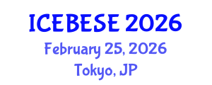 International Conference on Environmental, Biological, Ecological Sciences and Engineering (ICEBESE) February 25, 2026 - Tokyo, Japan