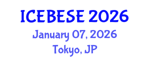 International Conference on Environmental, Biological, Ecological Sciences and Engineering (ICEBESE) January 07, 2026 - Tokyo, Japan