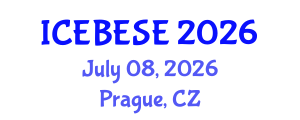 International Conference on Environmental, Biological, Ecological Sciences and Engineering (ICEBESE) July 08, 2026 - Prague, Czechia