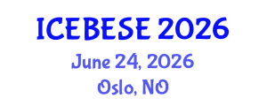 International Conference on Environmental, Biological, Ecological Sciences and Engineering (ICEBESE) June 24, 2026 - Oslo, Norway