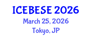 International Conference on Environmental, Biological, Ecological Sciences and Engineering (ICEBESE) March 25, 2026 - Tokyo, Japan