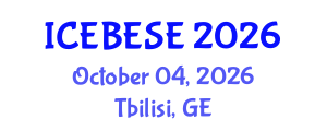 International Conference on Environmental, Biological, Ecological Sciences and Engineering (ICEBESE) October 04, 2026 - Tbilisi, Georgia