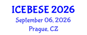 International Conference on Environmental, Biological, Ecological Sciences and Engineering (ICEBESE) September 06, 2026 - Prague, Czechia