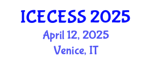 International Conference on Environmental, Cultural, Economic and Social Sustainability (ICECESS) April 12, 2025 - Venice, Italy