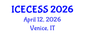 International Conference on Environmental, Cultural, Economic and Social Sustainability (ICECESS) April 12, 2026 - Venice, Italy