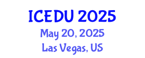 International Conference on Environmental Degradation and Urbanization (ICEDU) May 20, 2025 - Las Vegas, United States