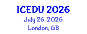 International Conference on Environmental Degradation and Urbanization (ICEDU) July 26, 2026 - London, United Kingdom