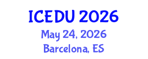 International Conference on Environmental Degradation and Urbanization (ICEDU) May 24, 2026 - Barcelona, Spain