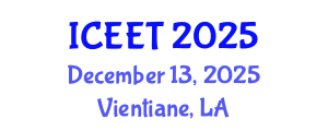 International Conference on Environmental Education and Teaching (ICEET) December 13, 2025 - Vientiane, Laos