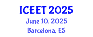 International Conference on Environmental Education and Teaching (ICEET) June 10, 2025 - Barcelona, Spain
