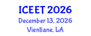 International Conference on Environmental Education and Teaching (ICEET) December 13, 2026 - Vientiane, Laos