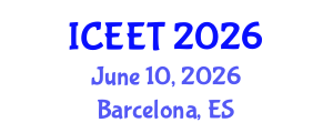 International Conference on Environmental Education and Teaching (ICEET) June 10, 2026 - Barcelona, Spain