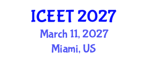 International Conference on Environmental Education and Teaching (ICEET) March 11, 2027 - Miami, United States