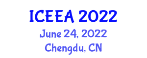 International Conference on Environmental Engineering and Applications (ICEEA) June 24, 2022 - Chengdu, China