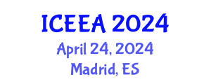 International Conference on Environmental Engineering and Applications (ICEEA) April 24, 2024 - Madrid, Spain