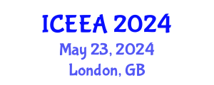 International Conference on Environmental Engineering and Applications (ICEEA) May 23, 2024 - London, United Kingdom