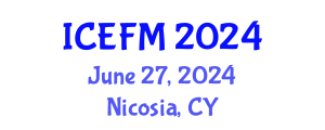 International Conference on Environmental Friendly Materials (ICEFM) June 27, 2024 - Nicosia, Cyprus