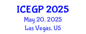 International Conference on Environmental Geology and Petroleum (ICEGP) May 20, 2025 - Las Vegas, United States