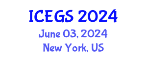 International Conference on Environmental Geology and Seismology (ICEGS) June 03, 2024 - New York, United States