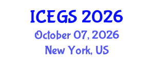 International Conference on Environmental Geology and Seismology (ICEGS) October 07, 2026 - New York, United States