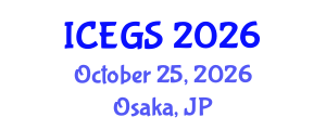 International Conference on Environmental Geology and Seismology (ICEGS) October 25, 2026 - Osaka, Japan International Conference on Environmental Geology and Seismology (ICEGS) October 25, 2026 - Osaka, Japan