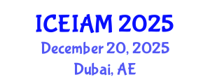 International Conference on Environmental, Industrial and Applied Microbiology (ICEIAM) December 20, 2025 - Dubai, United Arab Emirates