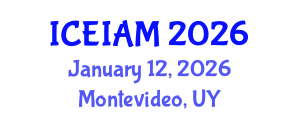 International Conference on Environmental, Industrial and Applied Microbiology (ICEIAM) January 12, 2026 - Montevideo, Uruguay International Conference on Environmental, Industrial and Applied Microbiology (ICEIAM) January 12, 2026 - Montevideo, Uruguay