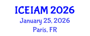 International Conference on Environmental, Industrial and Applied Microbiology (ICEIAM) January 25, 2026 - Paris, France
