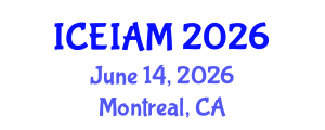 International Conference on Environmental, Industrial and Applied Microbiology (ICEIAM) June 14, 2026 - Montreal, Canada