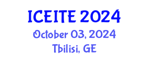 International Conference on Environmental, Infrastructure and Transportation Engineering (ICEITE) October 03, 2024 - Tbilisi, Georgia