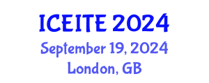 International Conference on Environmental, Infrastructure and Transportation Engineering (ICEITE) September 19, 2024 - London, United Kingdom