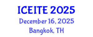 International Conference on Environmental, Infrastructure and Transportation Engineering (ICEITE) December 16, 2025 - Bangkok, Thailand