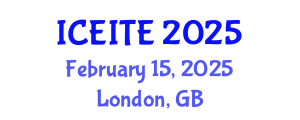 International Conference on Environmental, Infrastructure and Transportation Engineering (ICEITE) February 15, 2025 - London, United Kingdom