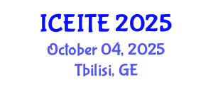 International Conference on Environmental, Infrastructure and Transportation Engineering (ICEITE) October 04, 2025 - Tbilisi, Georgia