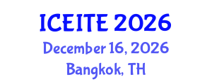 International Conference on Environmental, Infrastructure and Transportation Engineering (ICEITE) December 16, 2026 - Bangkok, Thailand International Conference on Environmental, Infrastructure and Transportation Engineering (ICEITE) December 16, 2026 - Bangkok, Thailand