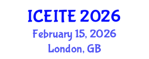 International Conference on Environmental, Infrastructure and Transportation Engineering (ICEITE) February 15, 2026 - London, United Kingdom