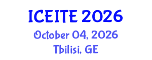 International Conference on Environmental, Infrastructure and Transportation Engineering (ICEITE) October 04, 2026 - Tbilisi, Georgia